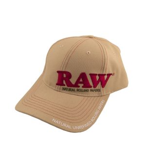 Gorra Bordada Raw Beige & Red