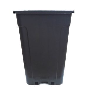 Maceta Cuadrada Negra Thor Eco 20 x 20 x 27.5 cm. 7 lt. - 30 ud.