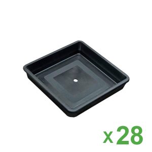 Plato Cuadrado 13x13 cm. ITT para Maceta 1,6 lt. y 3,2 lt. 28 ud.