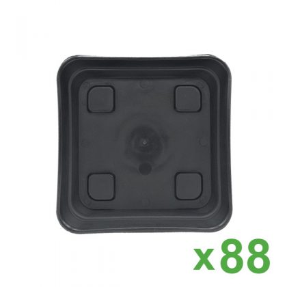 Plato Cuadrado 15x15 cm Cannapot para Maceta 1,6 lt. y 3,2 lt. (88 uds)