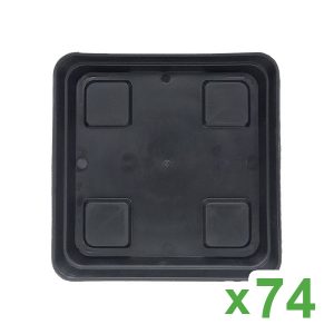 Plato Cuadrado 20x20 cm Cannapot para Maceta 5,5 lt. y 7 lt. (74 uds)