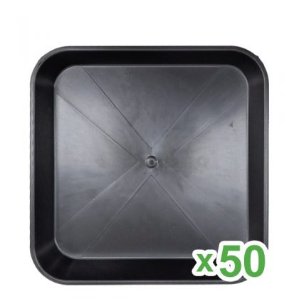 Plato Cuadrado 23x23 cm para Maceta de 11 lt. 50 ud.