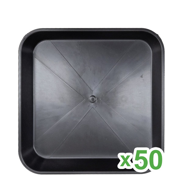 Plato Cuadrado 23x23 cm para Maceta de 11 lt. 50 ud.