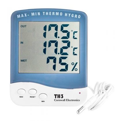 Termohigrometro Digital con Sonda TH3 Cornwall Electronics