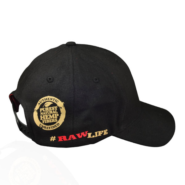 Gorra Bordada Raw Black & Red - Imagen 2